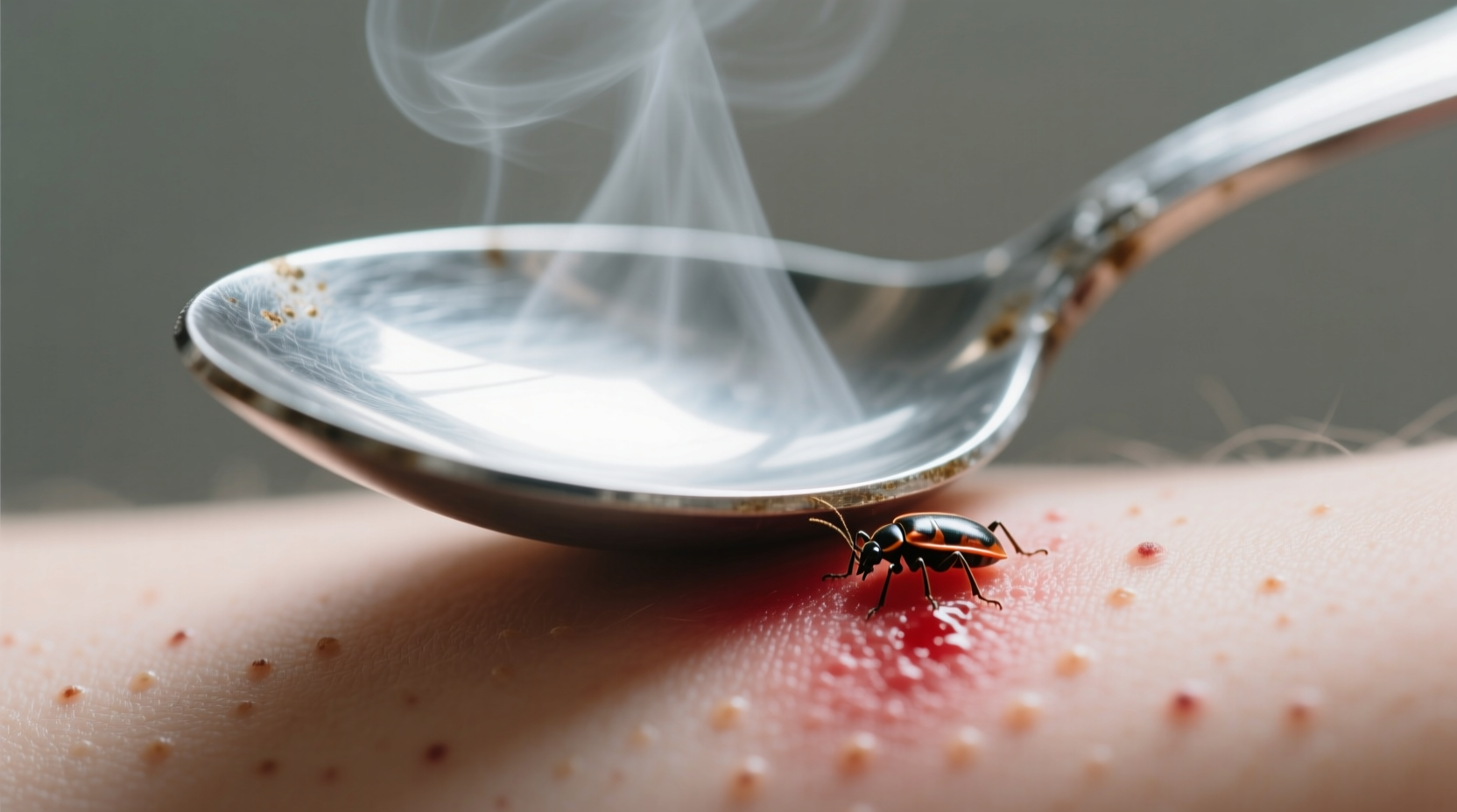 use a hot spoon to instantly relieve itchy bug bites