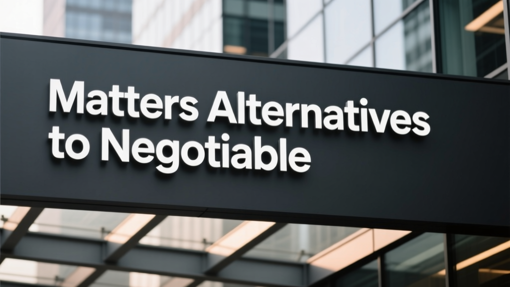 Matters Alternatives to Negotiable: A Technical Deep Dive