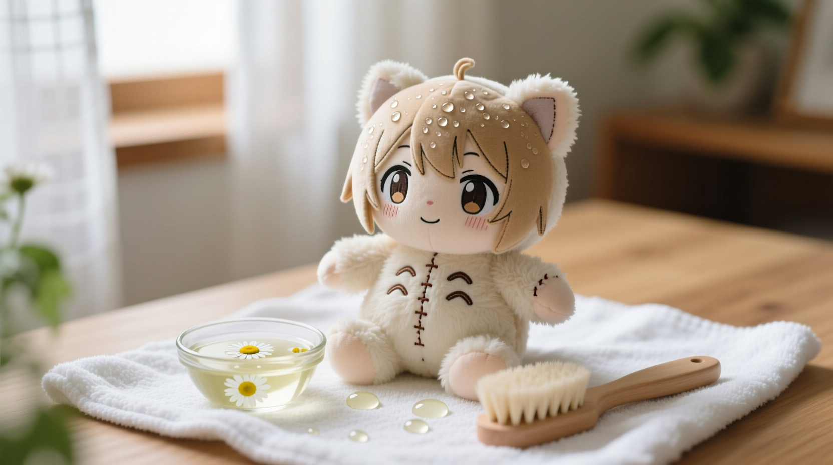 eco friendly cleaning sanitize anime plush safely