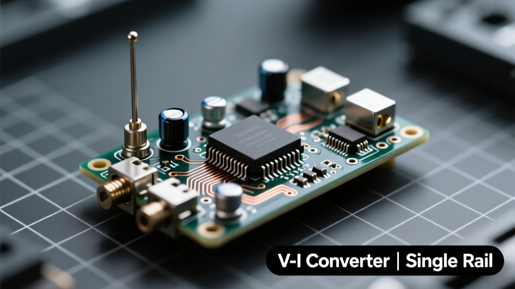 Voltage-to-Current Converters That Operate from a Single Supply Rail: Design Principles, Practical Limitations, and Real-World RF Applications