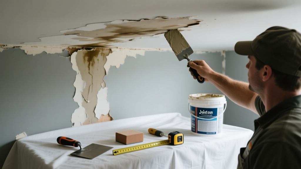Fix Water Stain on Bathroom Ceiling: Causes & Repair