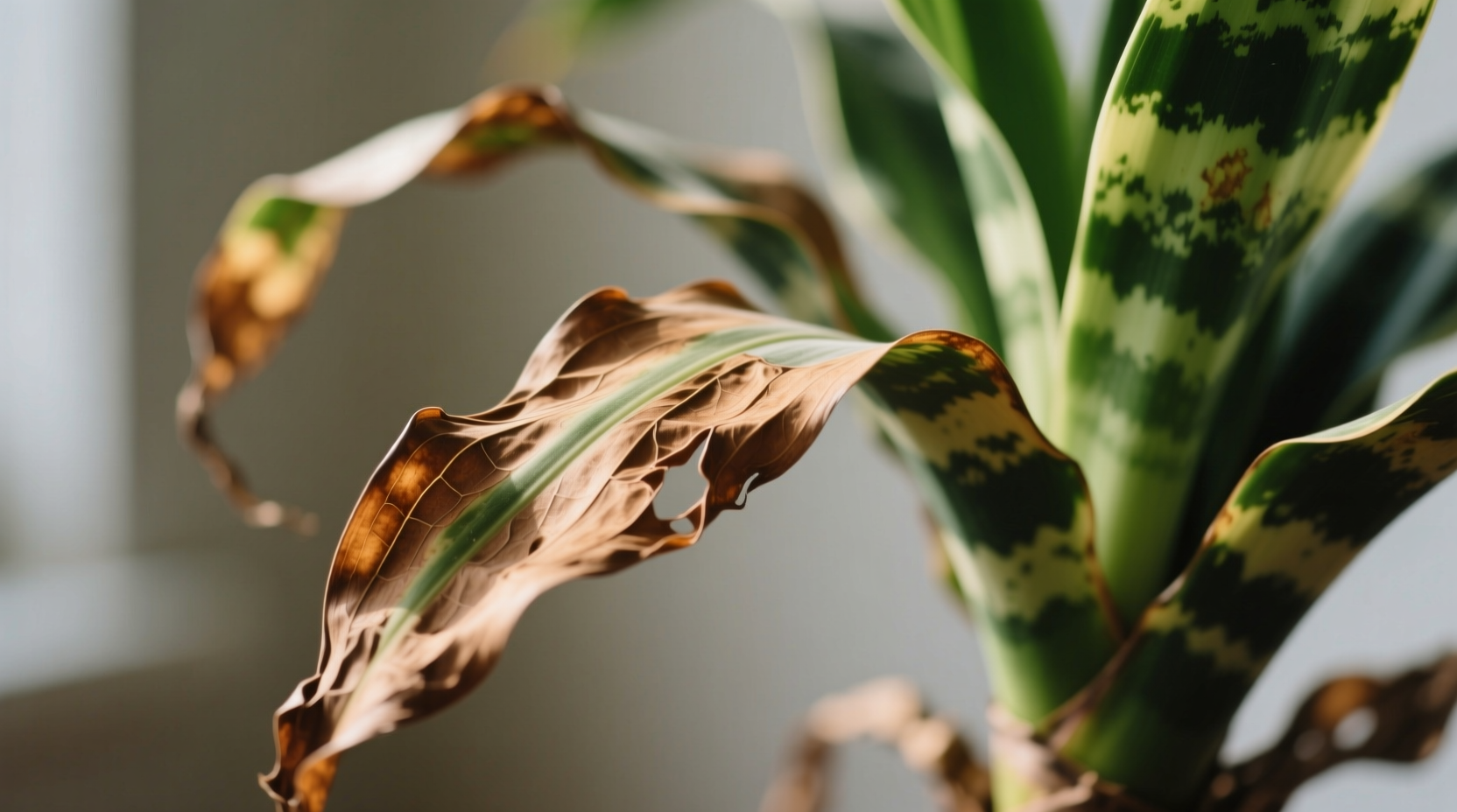 dracena leaves turning brown