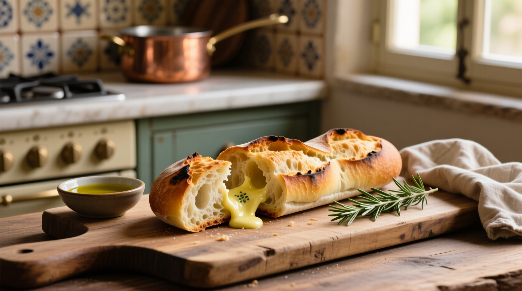 Perfect Garlic Bread Baguette Recipe in 20 Minutes