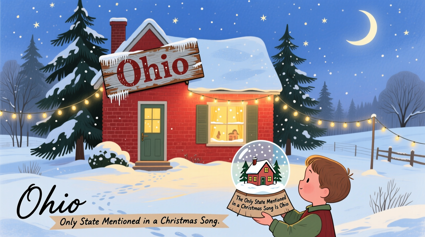 what is the only state in a christmas song