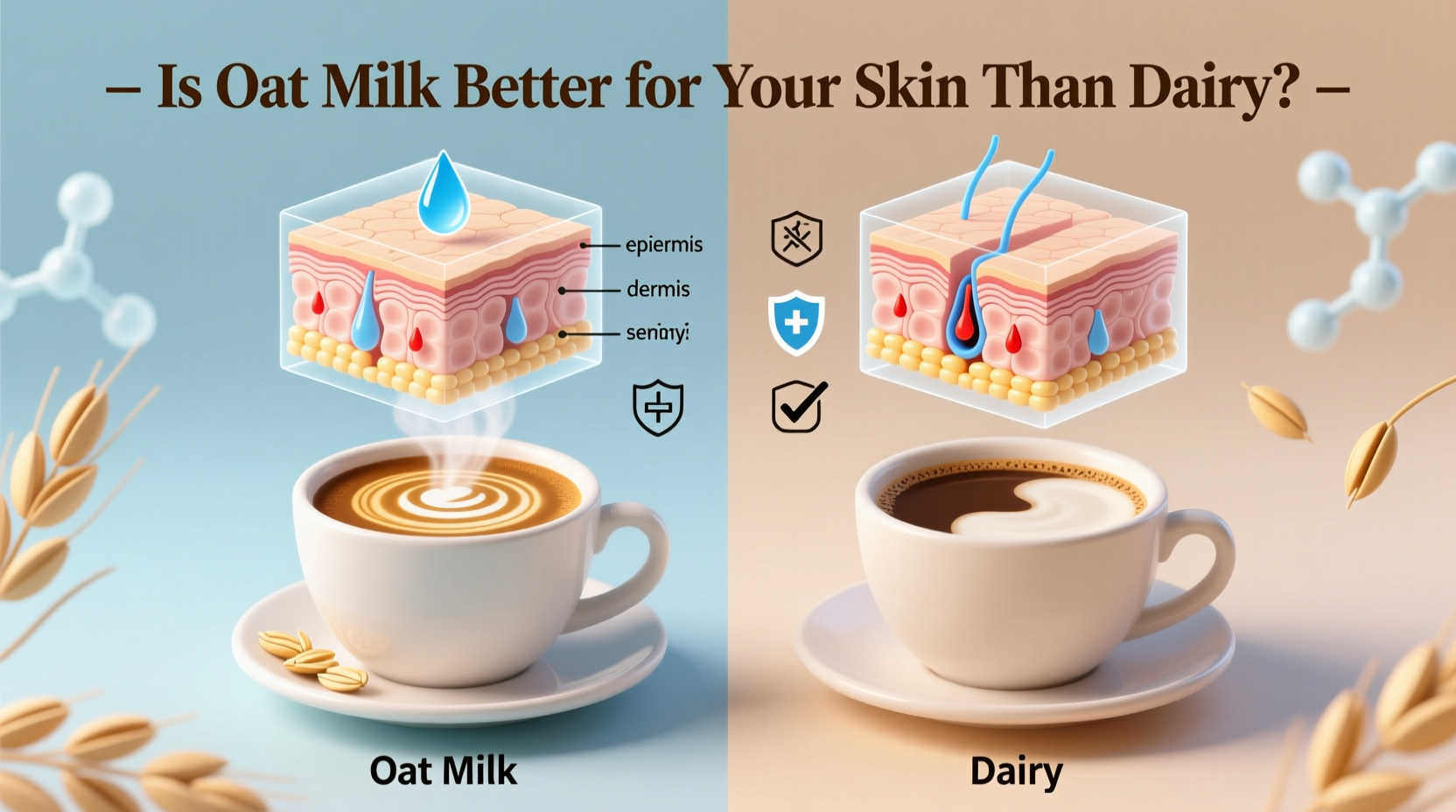 is oat milk better for your skin than dairy in coffee or just trendy