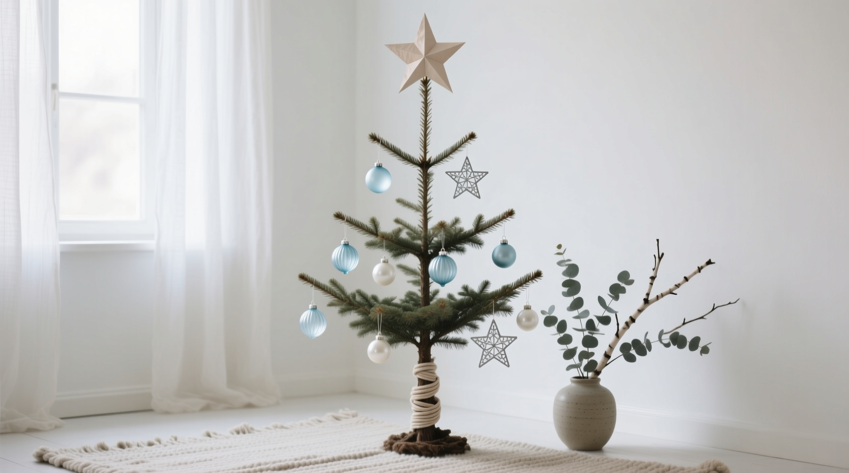how to create a nordic themed christmas tree with minimalist elegance
