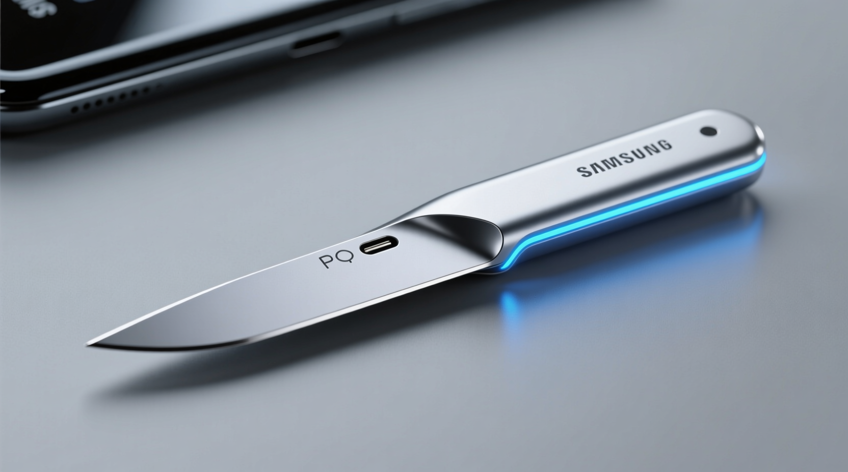 impossibly thin qi charger samsung devices knife shar