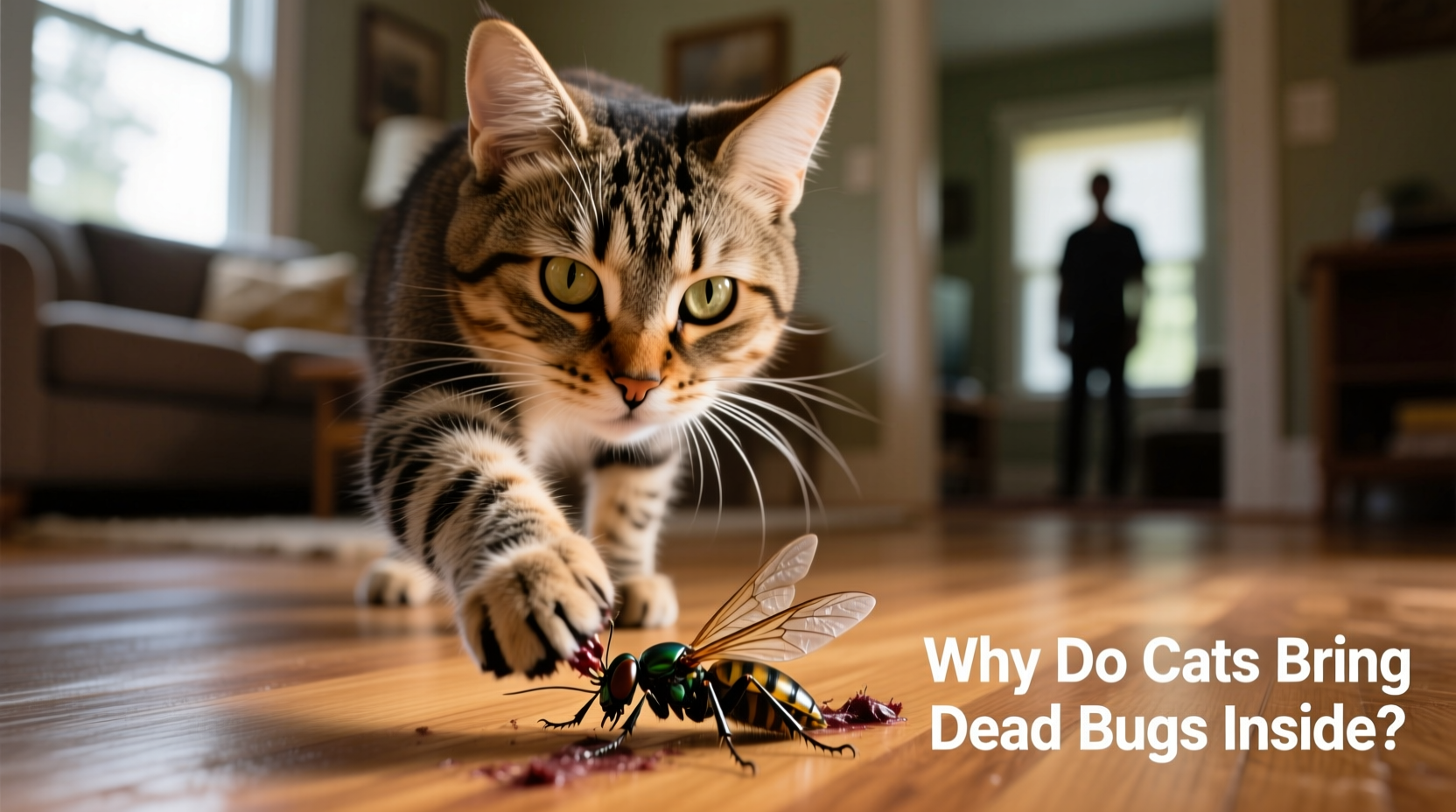 why do cats bring dead bugs inside and what it really means
