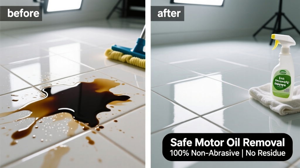 How to Remove Motor Oil from Tile Floors Safely
