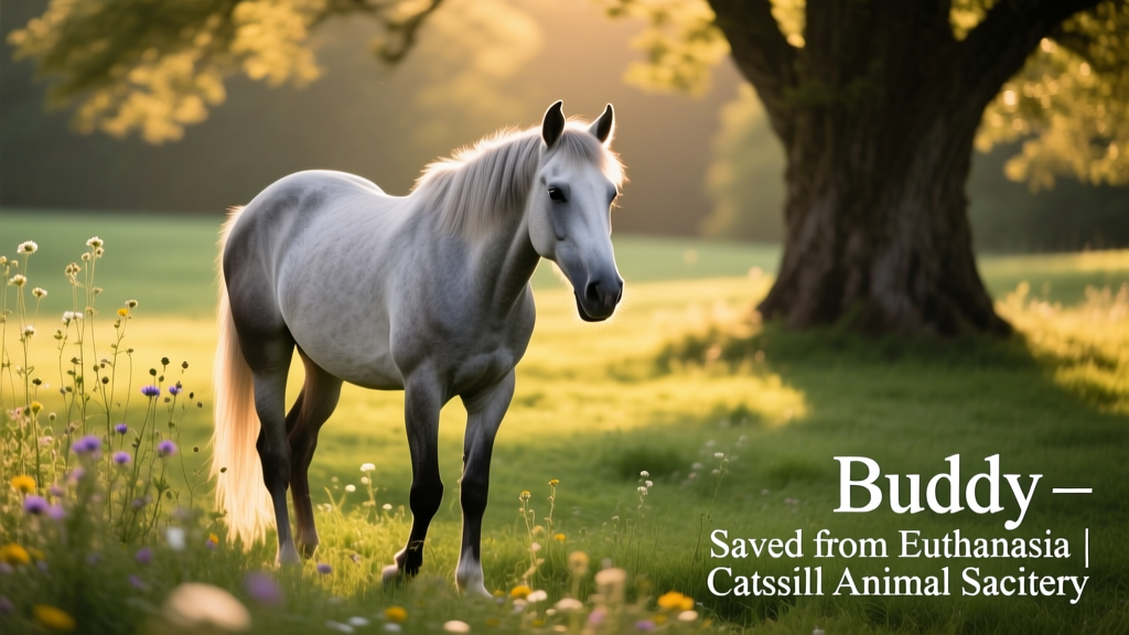 Saved from Euthanasia, Watch as Buddy the Blind Horse Enjoys New Life at Catskill Animal Sanctuary
