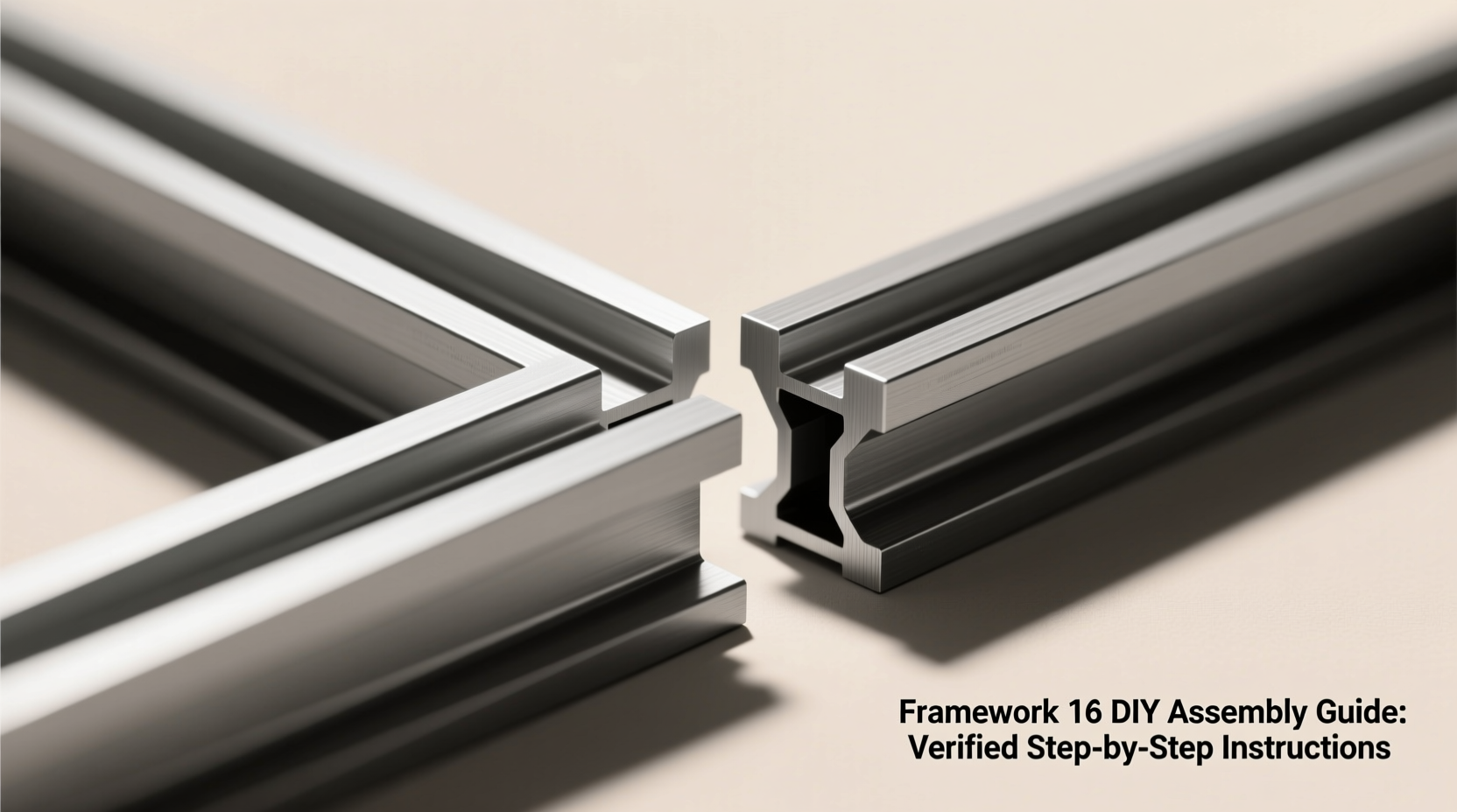 Step 3: Aligning profile ends with 0.5mm gap before bolting