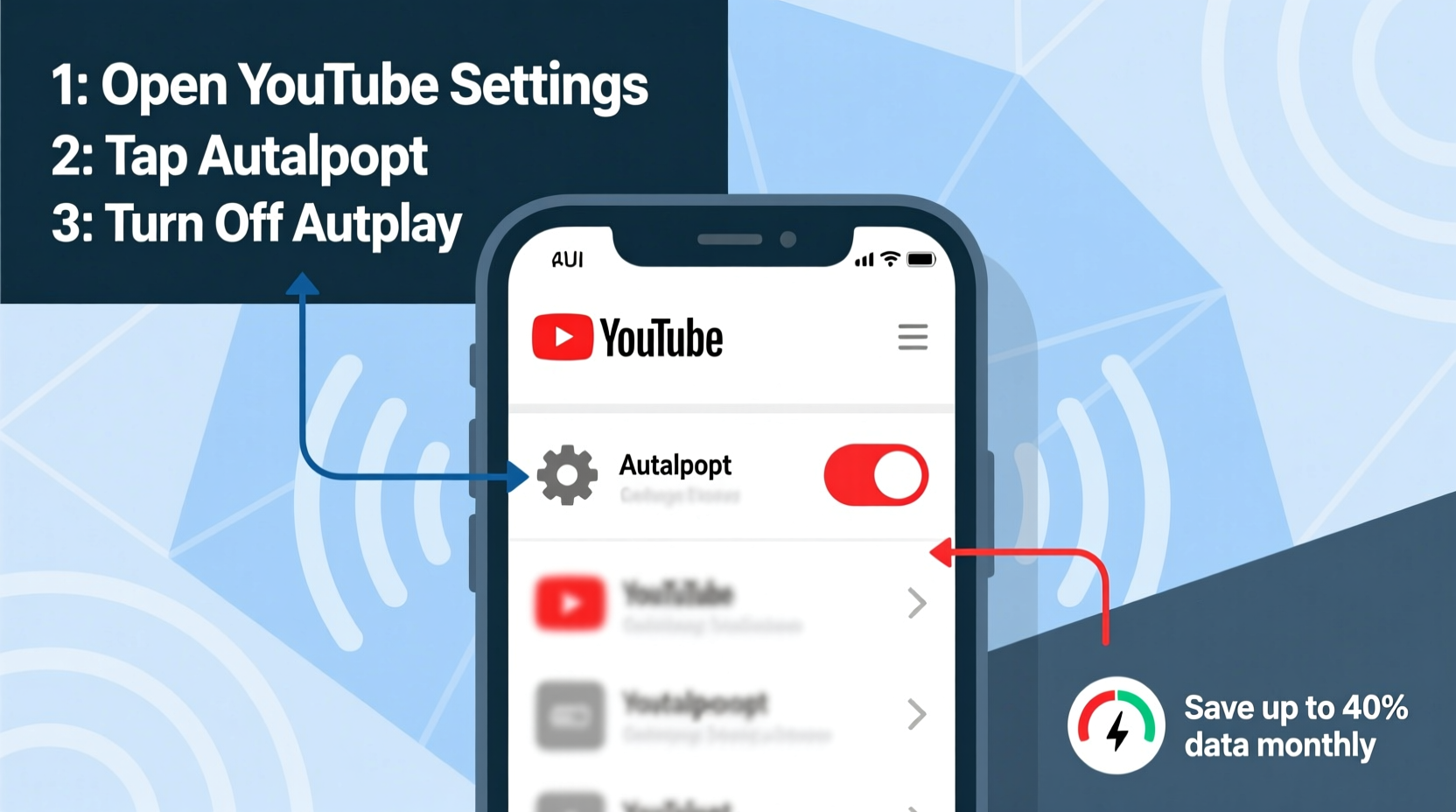 how to disable autoplay on youtube and save data usage