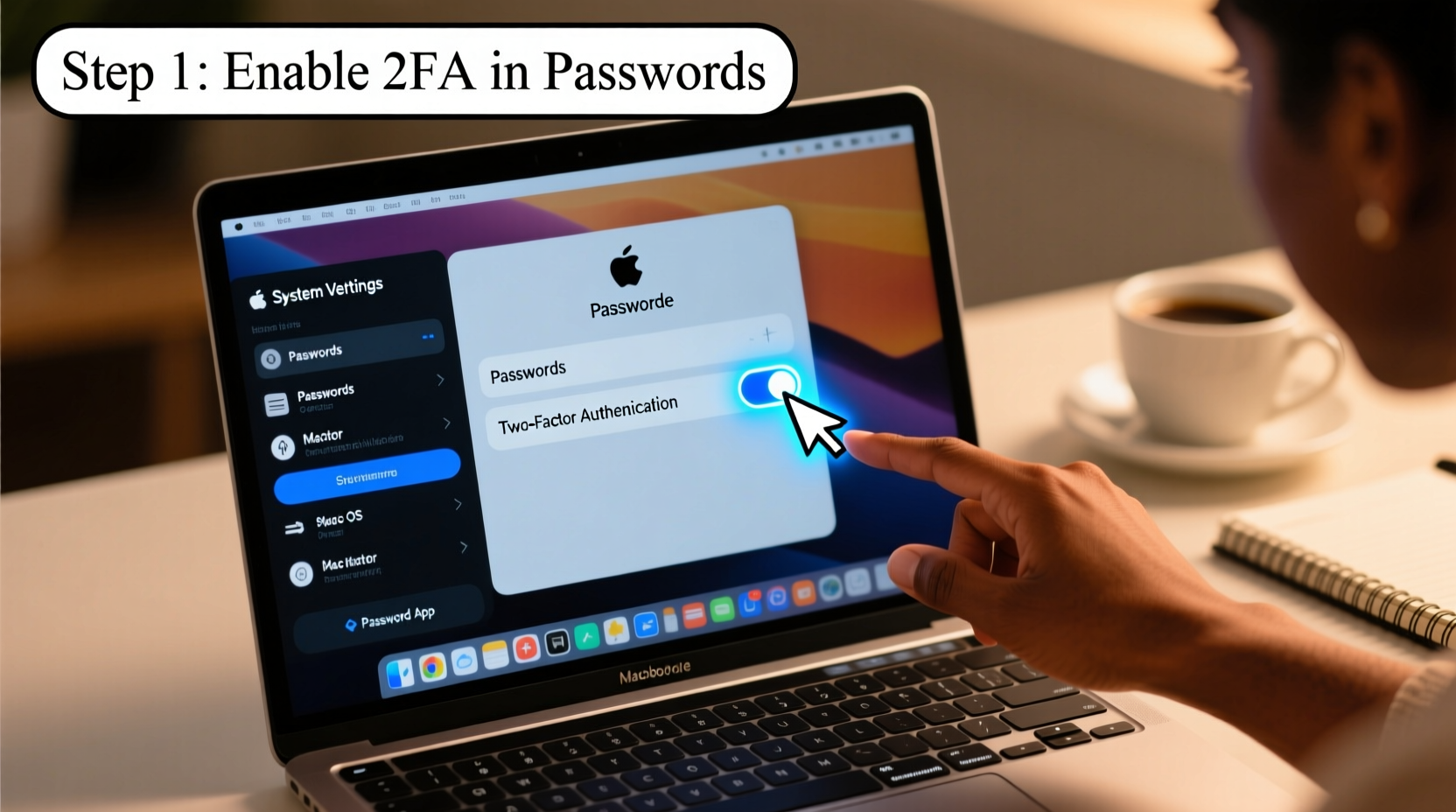 how to use two factor authentication in mac os password app