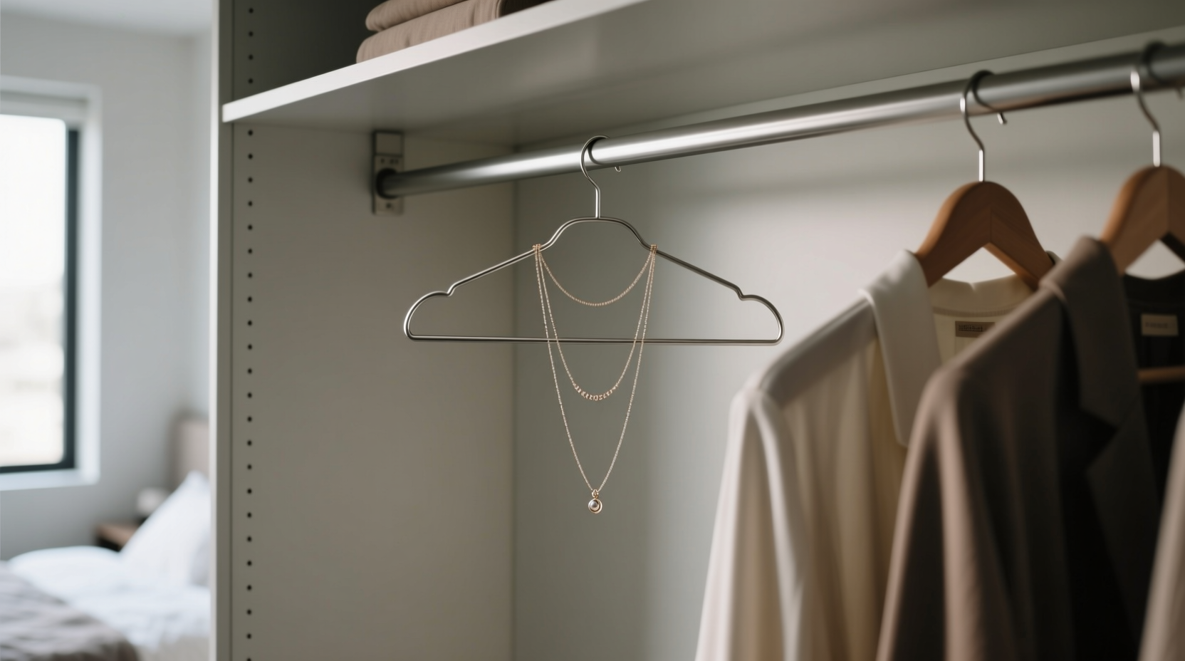 closet organization tips untangle layered necklaces without hardware