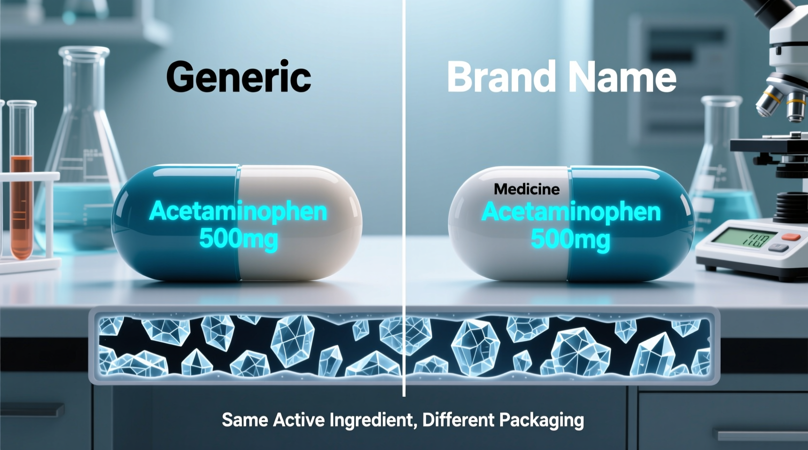 generic vs brand name medicine is the active ingredient really identical