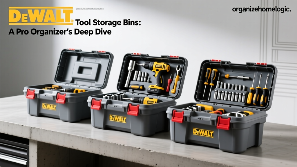 DeWalt Tool Storage Bins: A Pro Organizer's Deep Dive