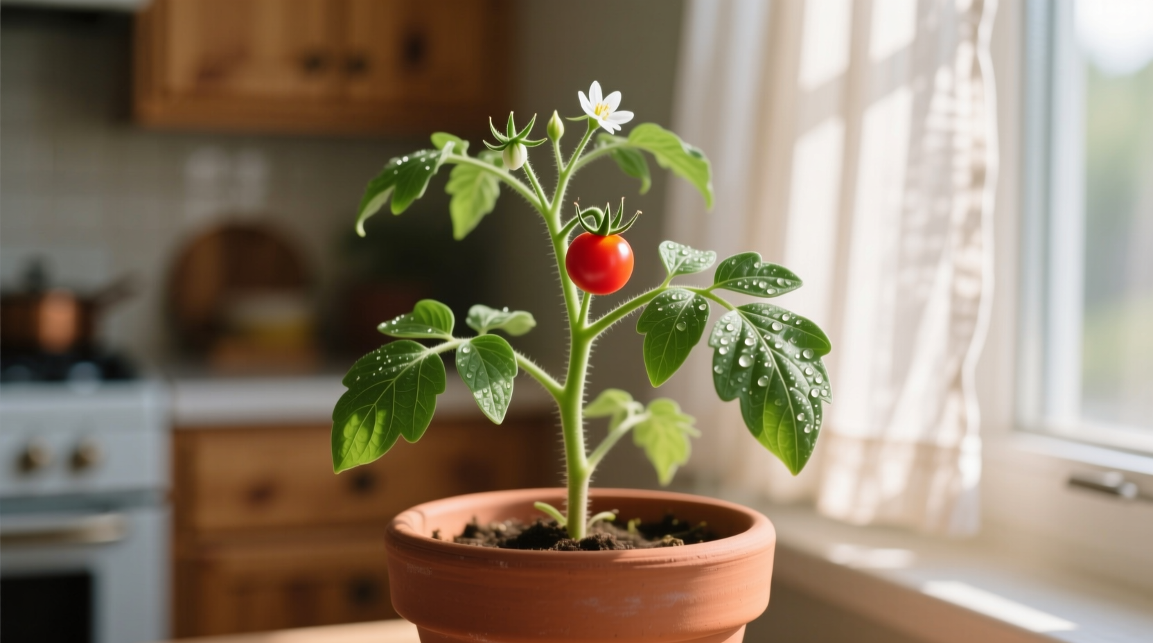 small tomato plant