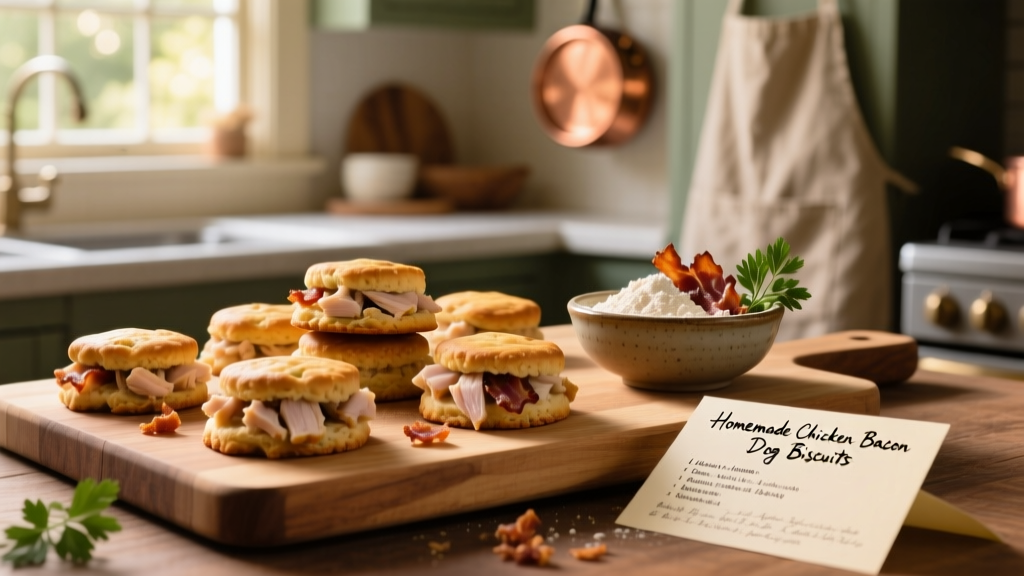 Chicken Bacon Dog Biscuit Recipe