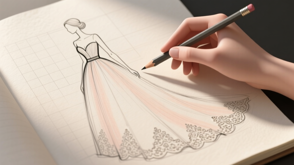 How to Draw a Wedding Gown: Step-by-Step Guide