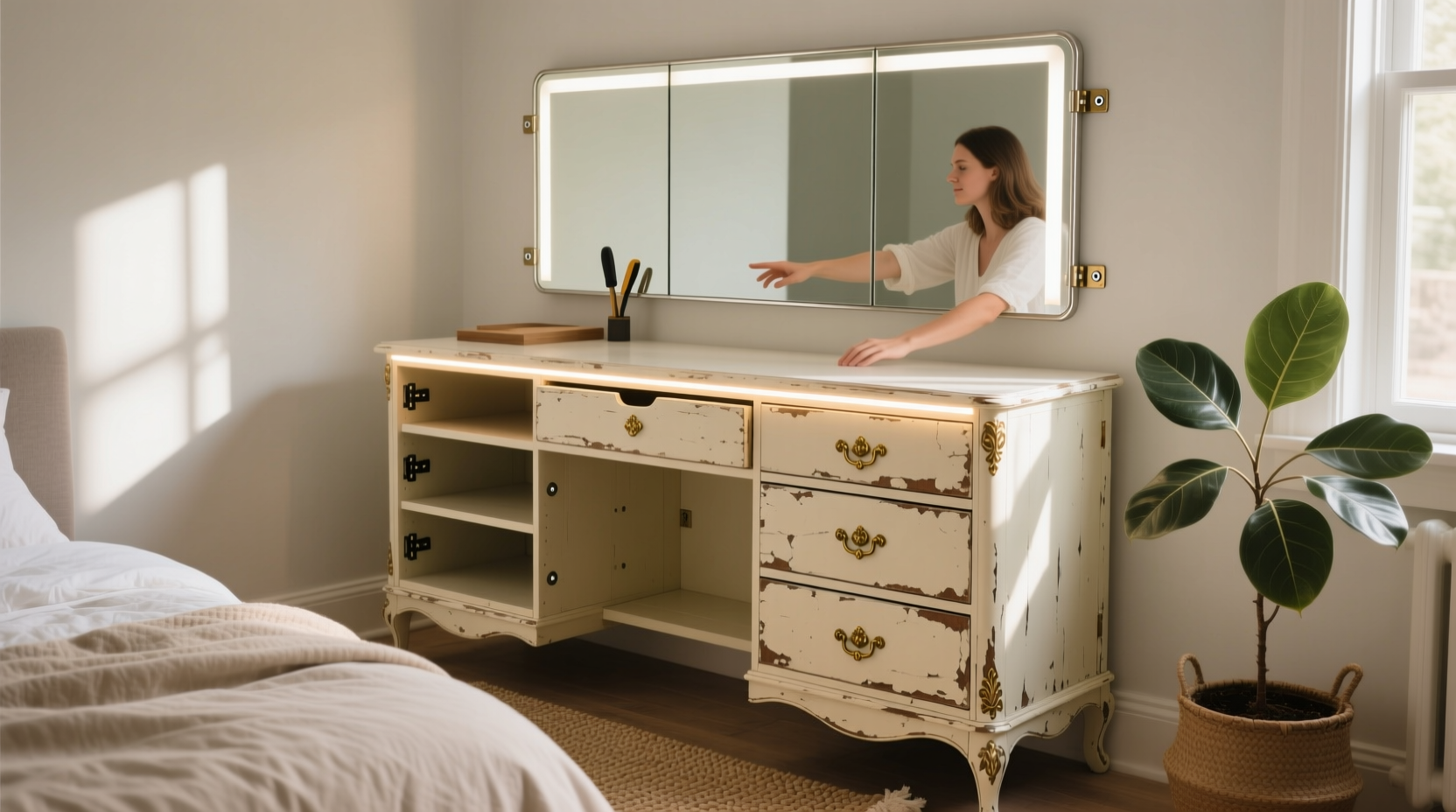 closet organization tips dresser to vanity station