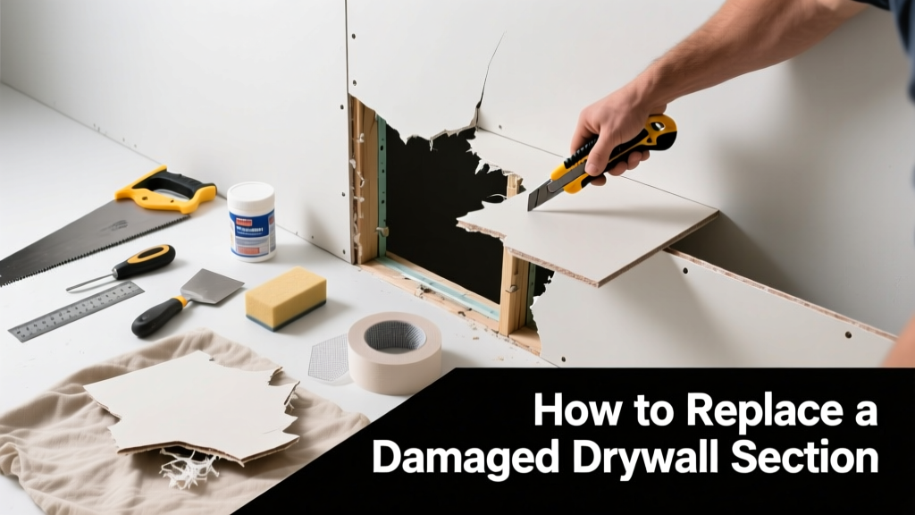 How to Replace a Damaged Drywall Section