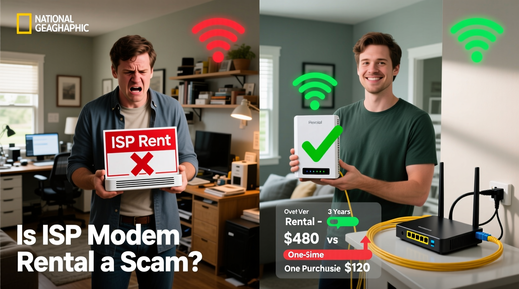 is renting a modem from your isp a scam compared to buying your own