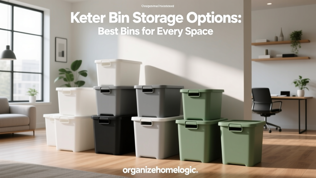 Keter Bin Storage Options: Best Bins for Every Space