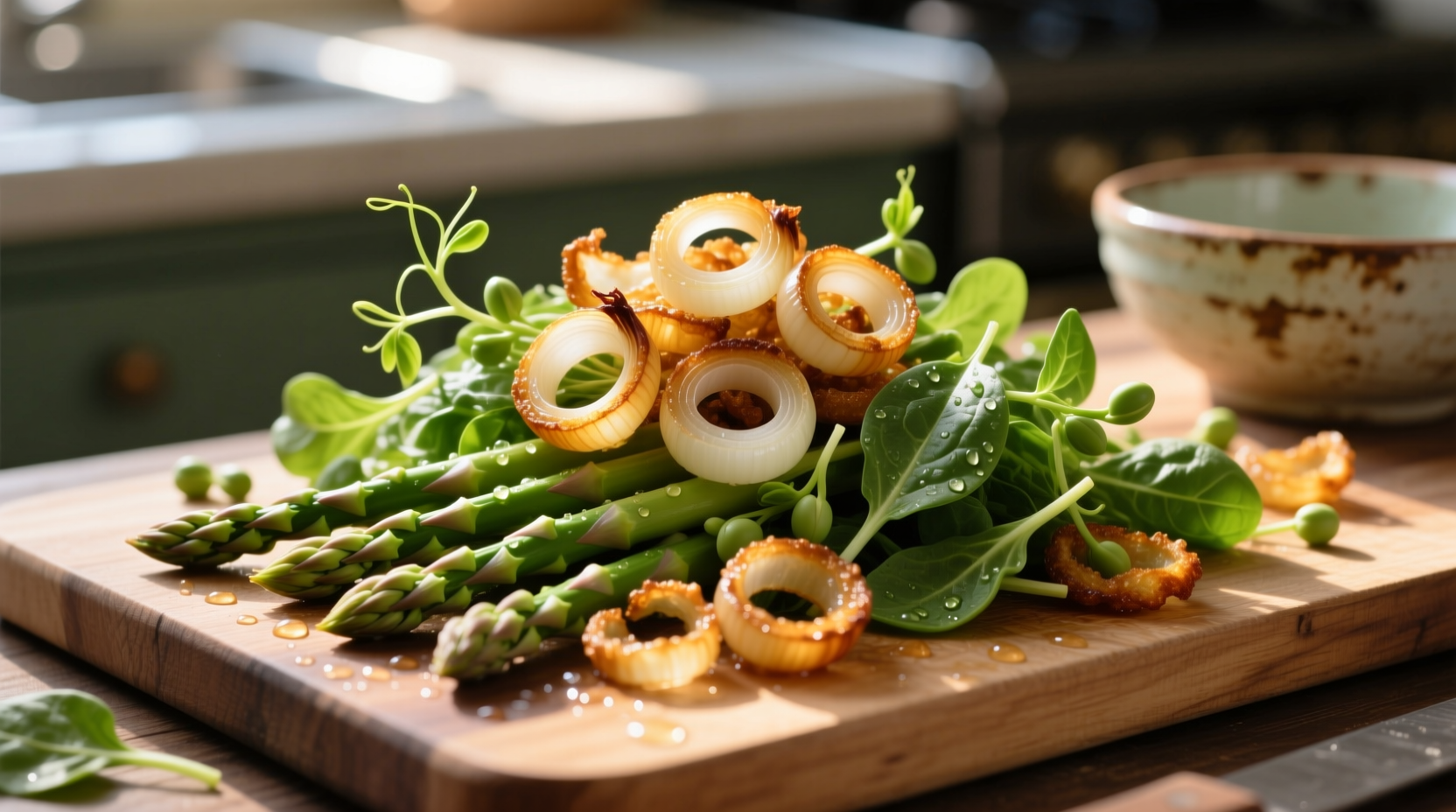fried onions belong on your spring vegetables