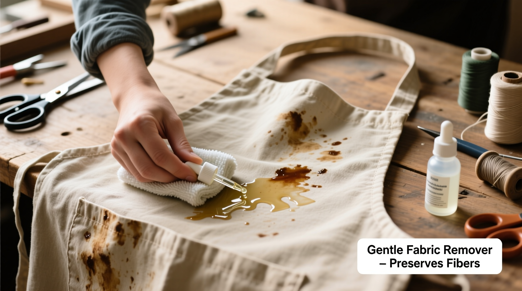 How to Remove Dried Glue from Craft Aprons