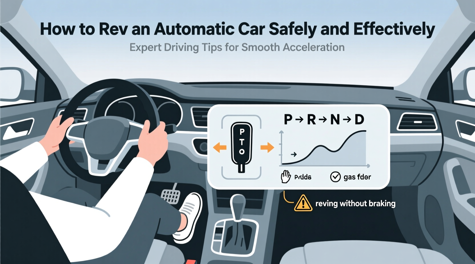 how to rev an automatic car