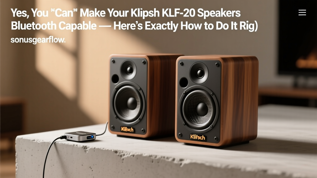 Klipsch KLF-20 Bluetooth Upgrade Guide (2026)