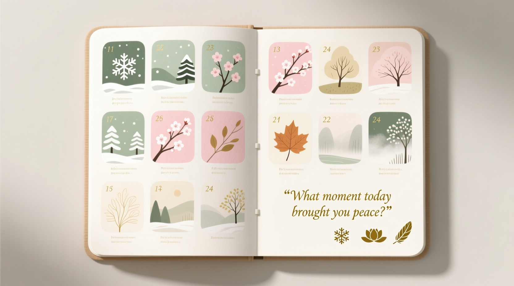 how to create a mindfulness advent calendar with daily reflection prompts