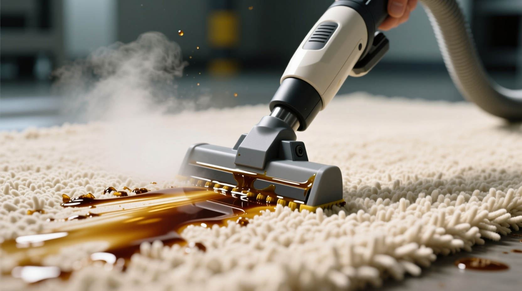 remove oil from carpet