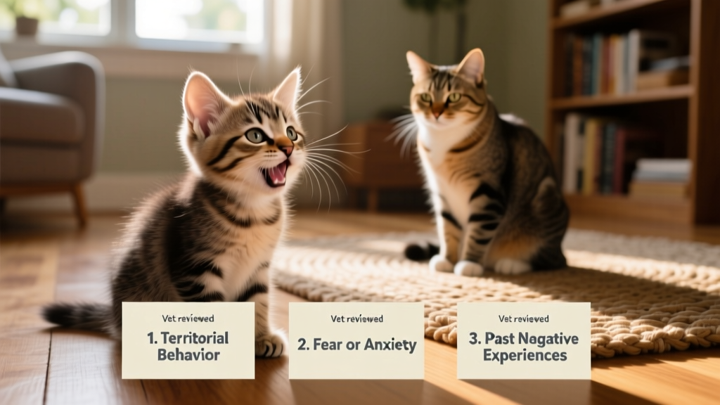 Why Is My Kitten Hissing at an Older Cat? 3 Vet-Reviewed Reasons