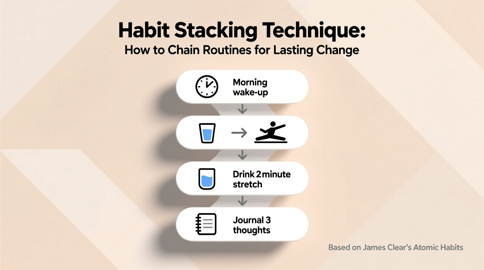 habit stacking technique how to chain routines for lasting change