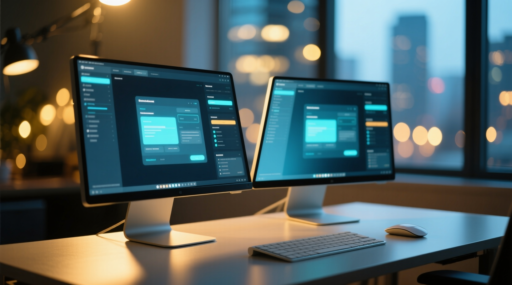 the dual monitor bokeh desktop