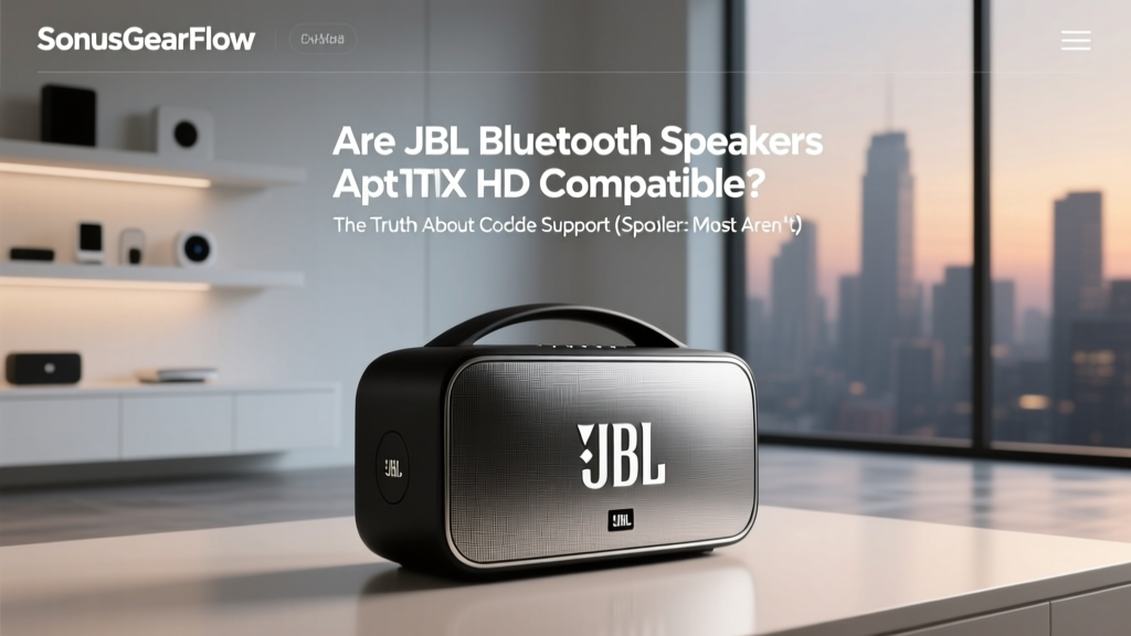JBL Bluetooth Speakers: AptX HD Compatibility (2026)