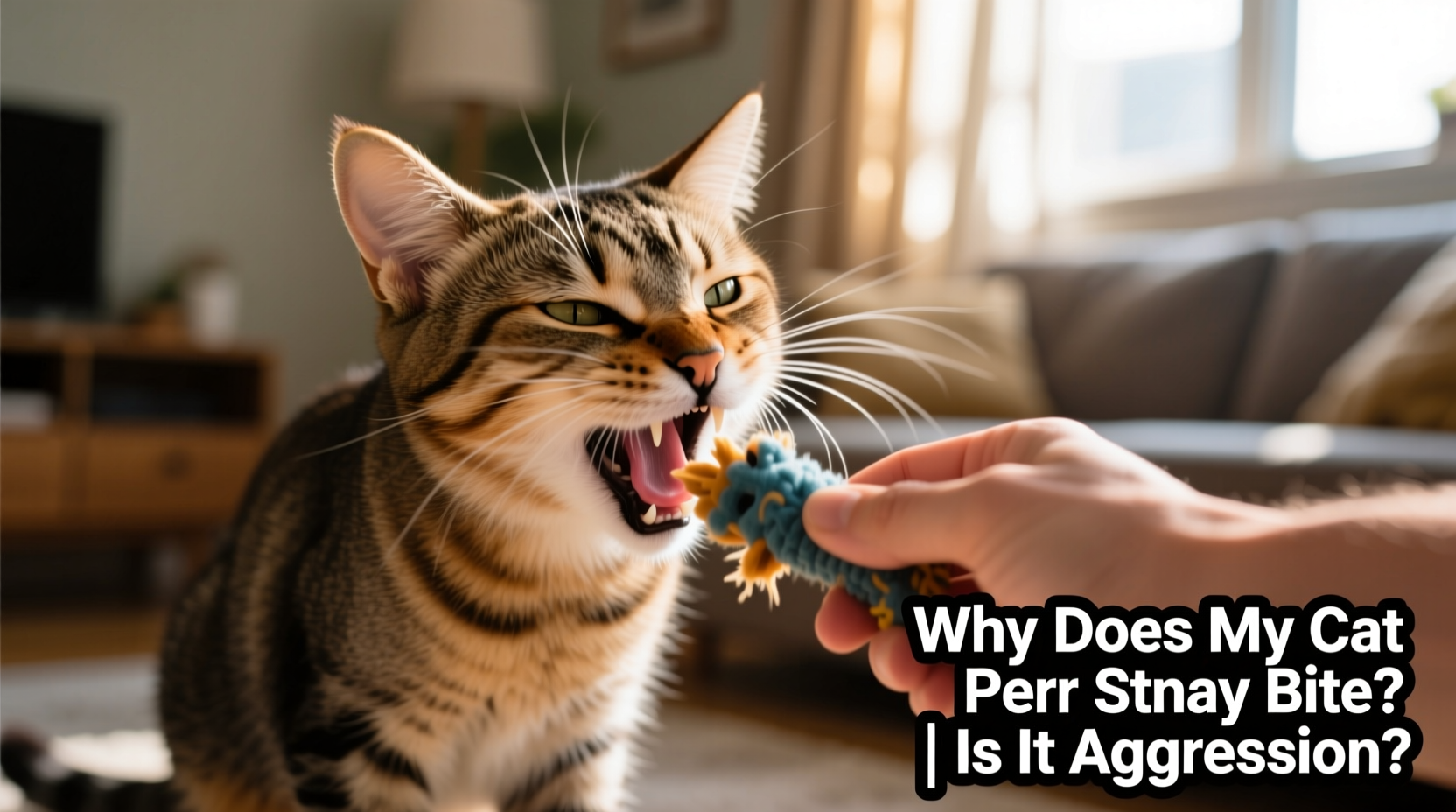 why does my cat purr loudly then suddenly bite and is it aggression