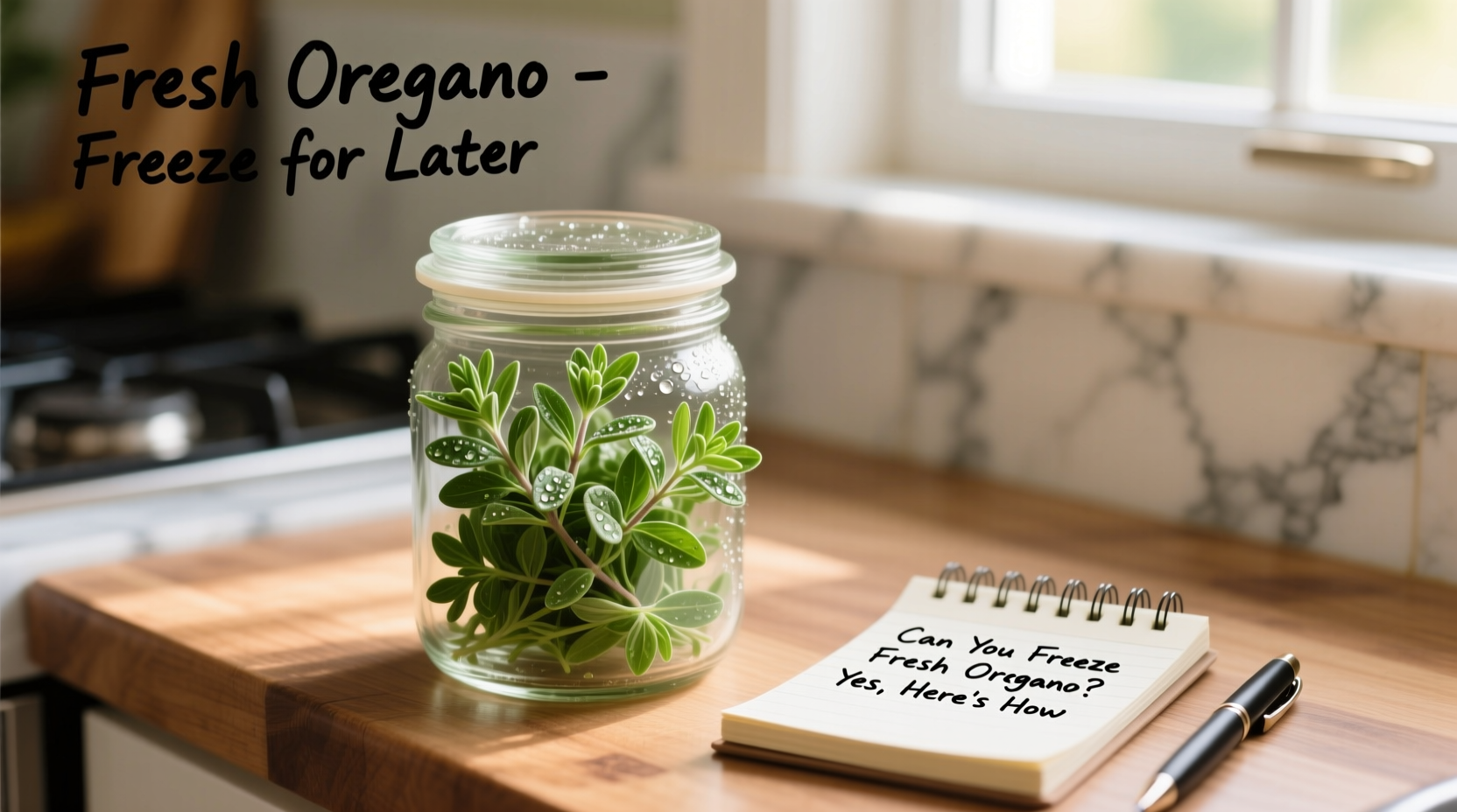 Freeze Fresh Oregano for 12-Month Storage