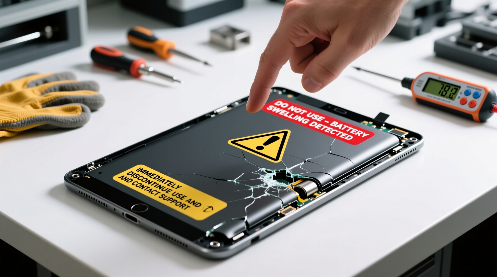 why does my tablet battery swell warning signs and safety steps