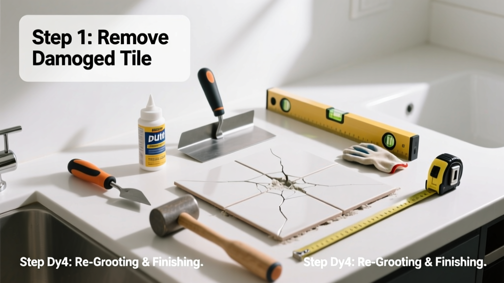 How to Fix a Cracked Tile in Your Kitchen or Bathroom