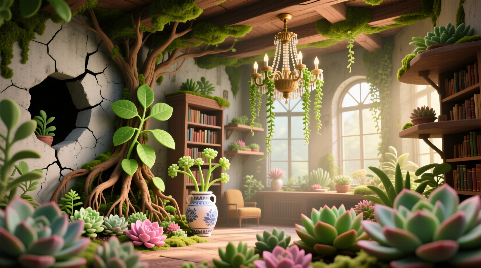 can succulents grow inside