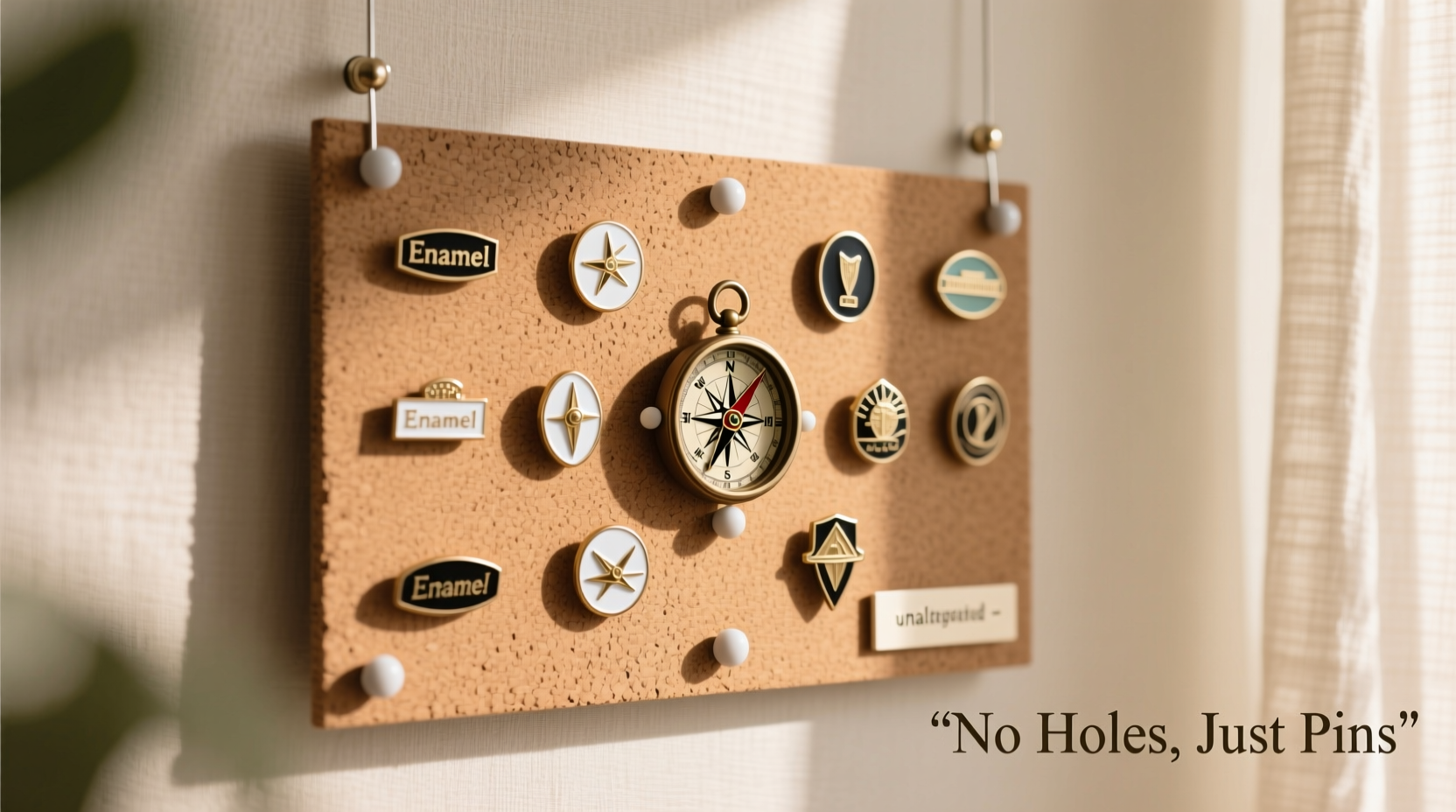 how to display enamel pins without poking holes in your wall