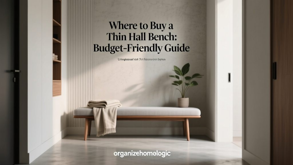 Where to Buy a Thin Hall Bench: Budget-Friendly Guide