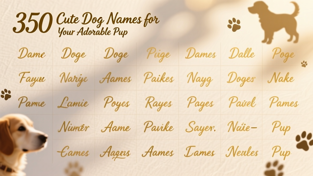 350 Cute Dog Names For Your Adorable Pup