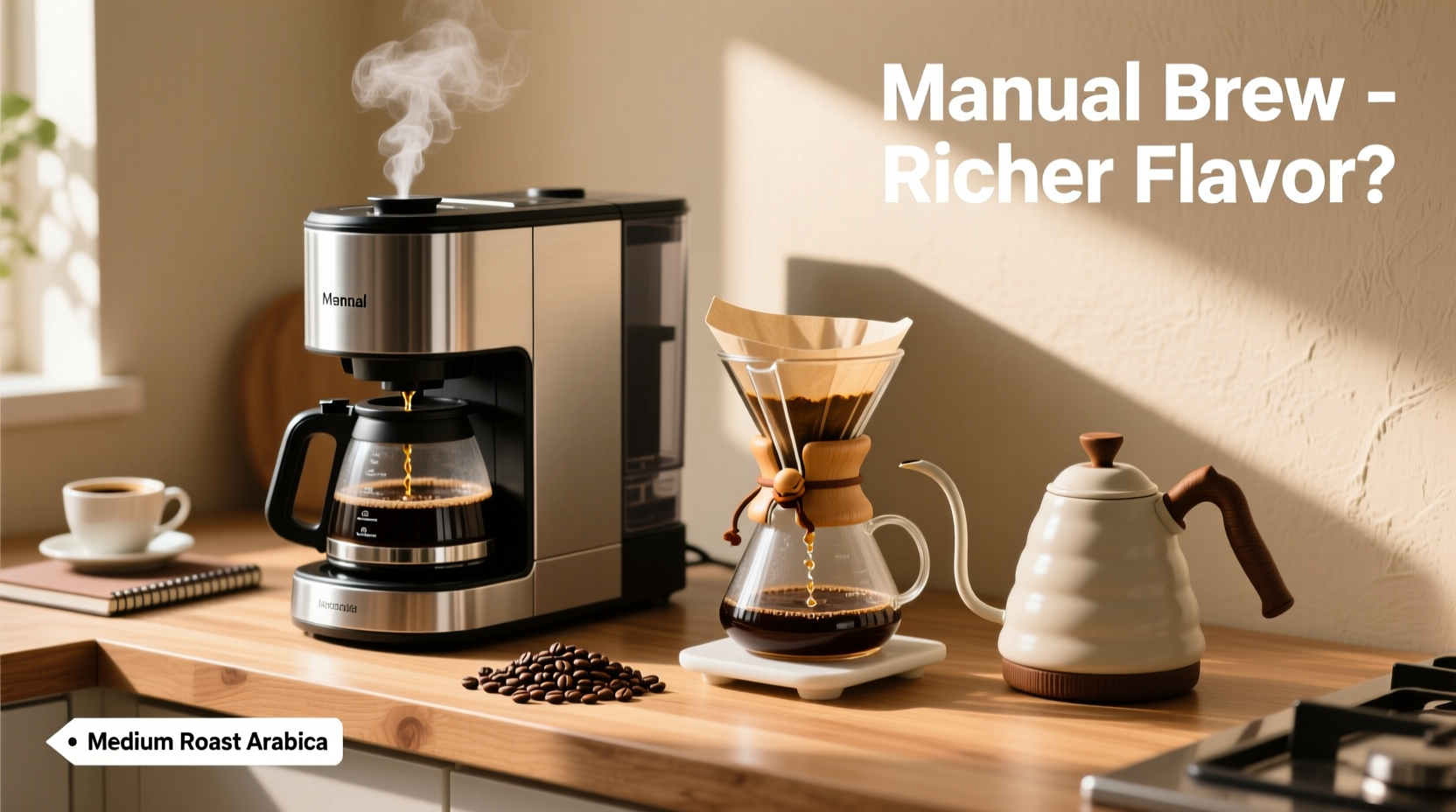 automatic vs manual coffee makers which brews better tasting coffee at home