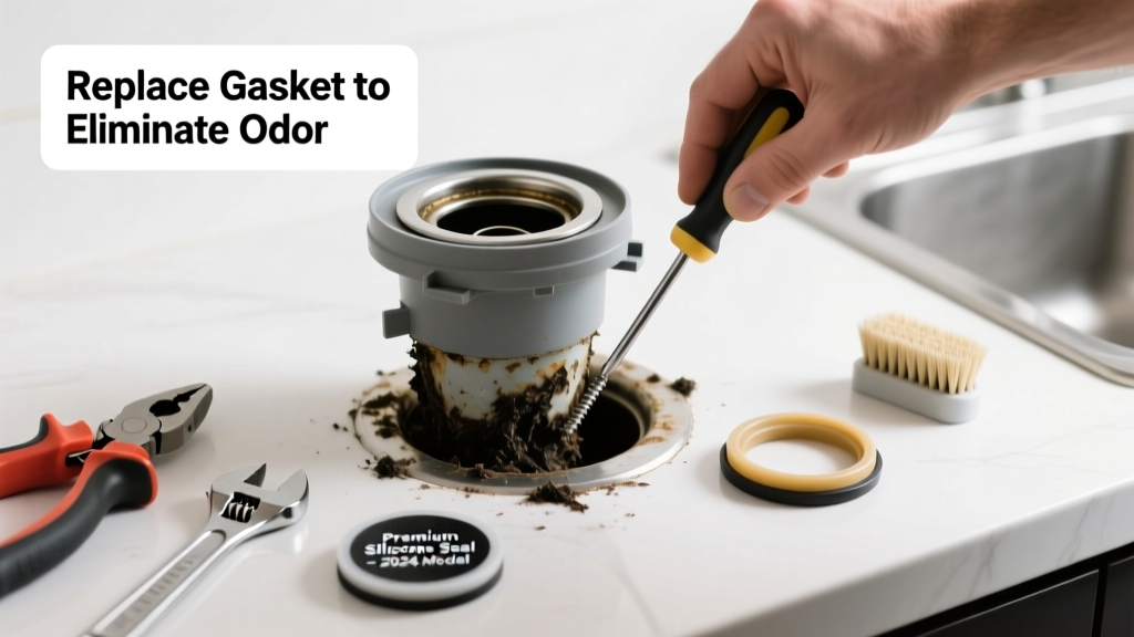 Garbage Disposal Smells Bad? Replace the Seal or Gasket