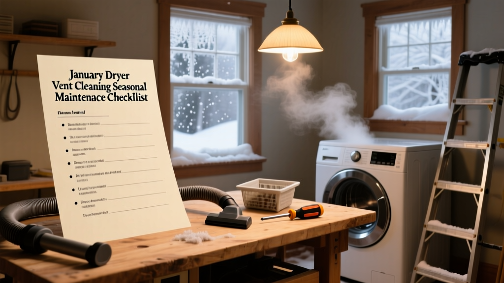 January Dryer Vent Cleaning: Seasonal Maintenance Checklist