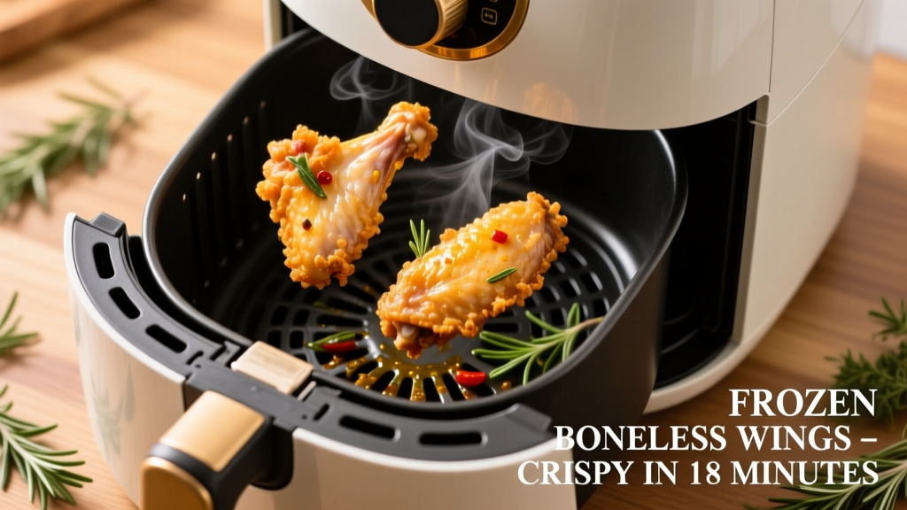 Crispy Frozen Boneless Wings in Air Fryer