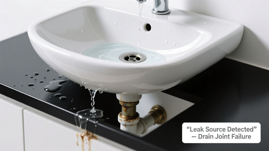 Vessel Sink Not Draining & Leaking Water: Quick Diagnosis